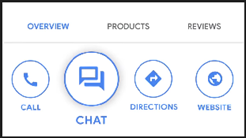 Google Business Messages - Chat Button